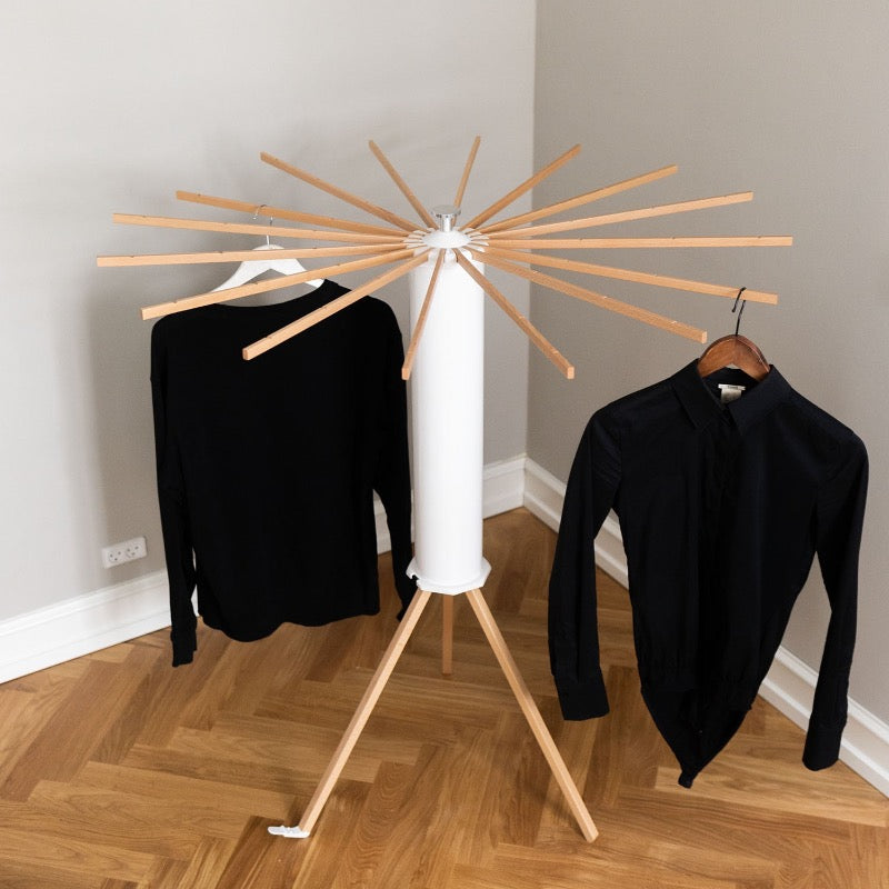 Le séchoir à linge SmartRack s'intègre facilement à ton intérieur
