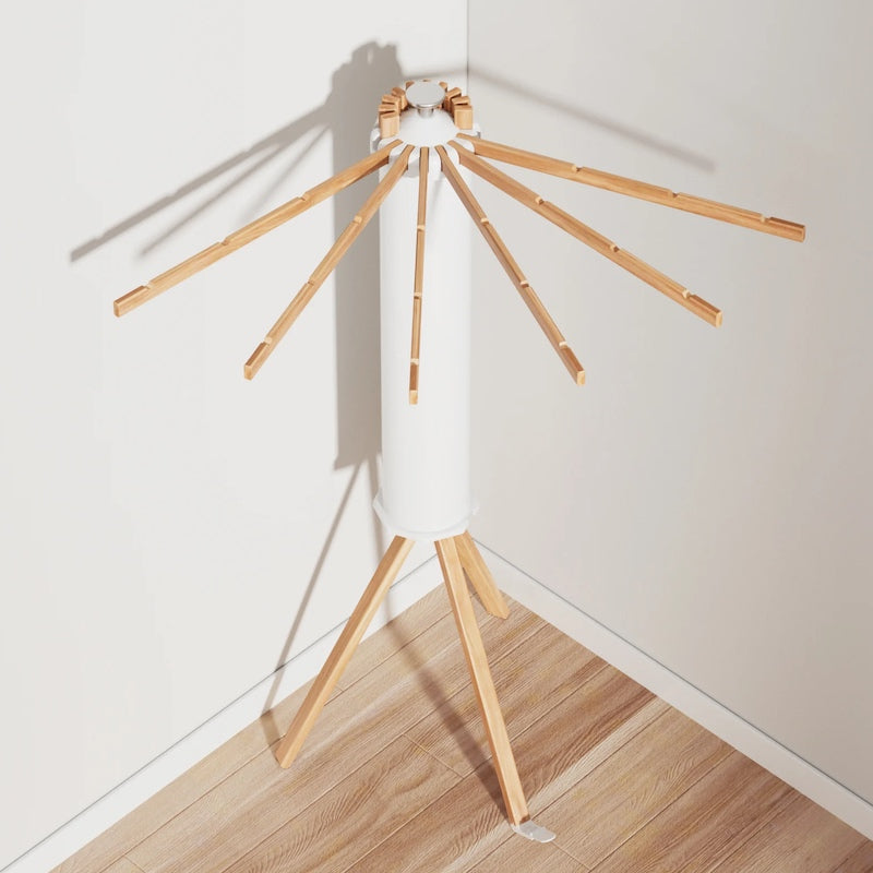 Séchoir à linge SmartRack dans un coin – solution flexible et peu encombrante pour les petites pièces